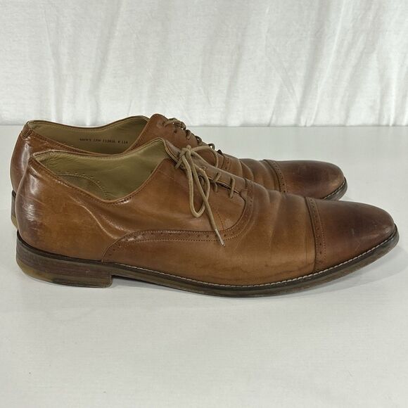 Cole Haan Cambridge Cap Toe Oxford Mens 13 W Shoes British Tan Leather Grand OS main image 5